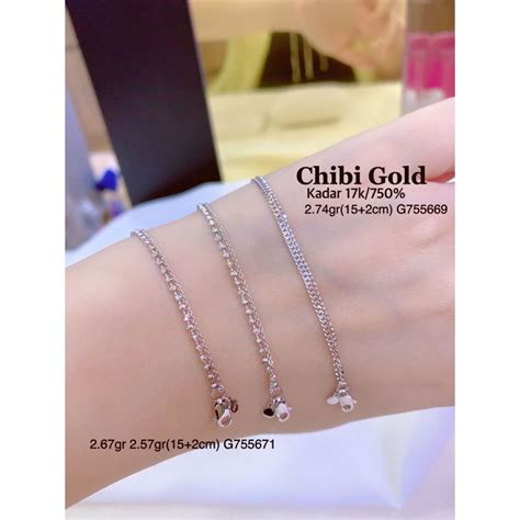 Jual Gelang Tangan Emas Layer Emas Kadar K G Chibi Gold