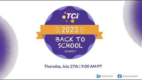 2023 Tci Back To School Summit Adam Welcome Youtube