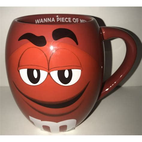 Mandms World Red Character Barrel Wanna Piece Of Me Mug New Walmart