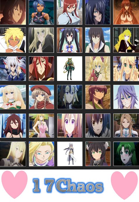 My Waifu Chart Part 1 By 17chaos On Deviantart