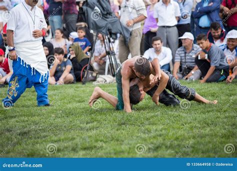 Turkish National Sport Oil Wrestling in Turkey Editorial Stock Photo ...