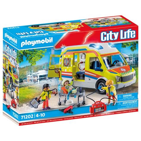 Ambulans Med Ljus Och Ljud Playmobil City Life 71202 Shop Eurotoys Se