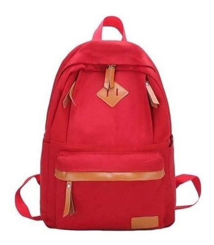 Mochila De Lona Feminina Masculina Escolar Mala De Viagem Parcelamento Sem Juros