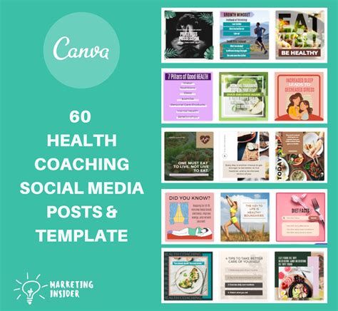 Canva Social Media Templates For Health Coaching And Coach To Tell Your