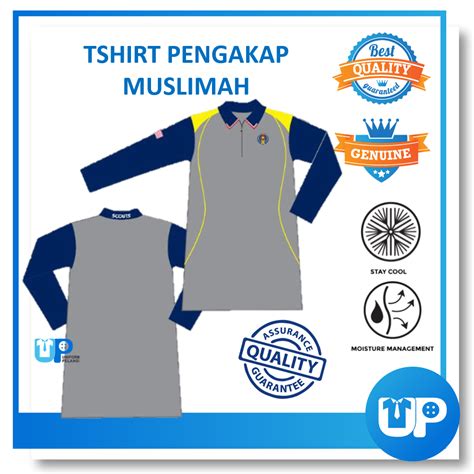 T Shirt Pengakap Muslimah Cikgu Pemimpin Original New Design Lengan