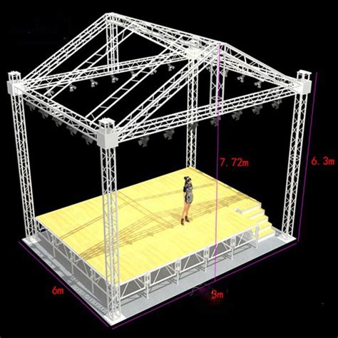 Aluminum Stage Curved Roof Truss Liansheng Aluminum Industry