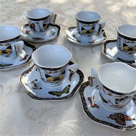 Butterfly Tea Cups Etsy