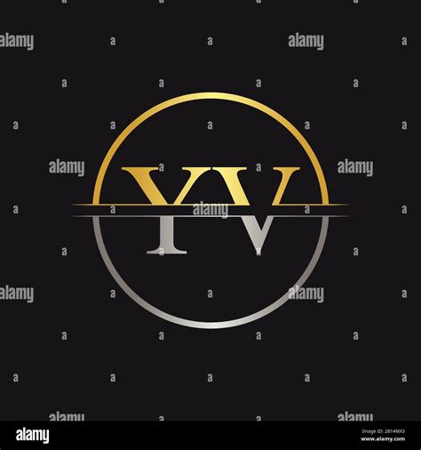 Initial Yv Logo Design Vector Template Creative Letter Yv Business