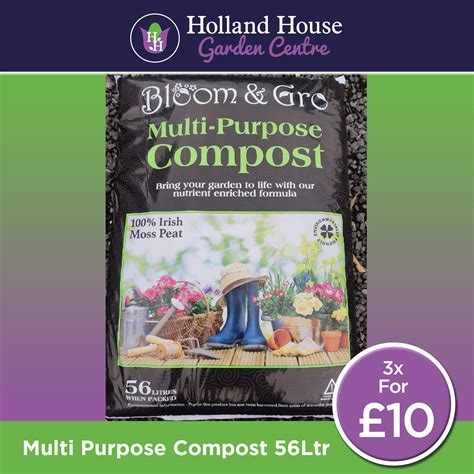 56ltr Multi Purpose Compost 3 Packs Holland House Garden Centre Preston