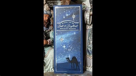 Stampin Up O Holy Night Slimline With Stars At Night Bundle Youtube