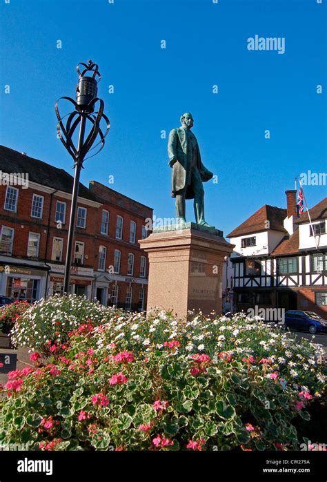 The Market Place In The Town Of Romsey Hampshire Along With The