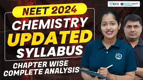 NEET 2024 Chemistry Reduced Syllabus NEET 2024 Chemistry Deleted