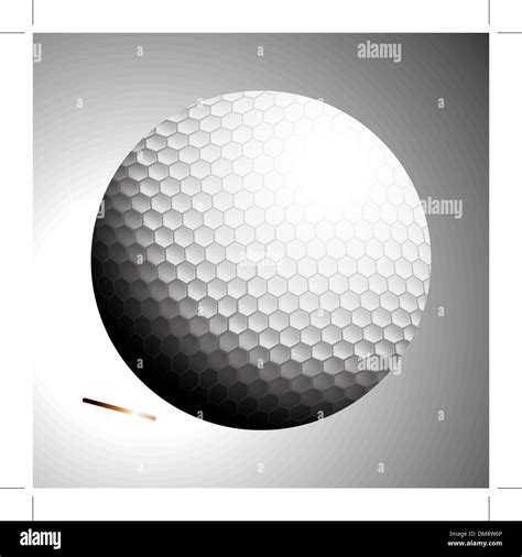 Golf Ball Launches Off Tee Stock Vector Image And Art Alamy