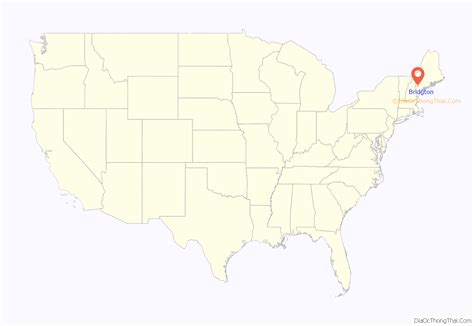 Map Of Bridgton Cdp