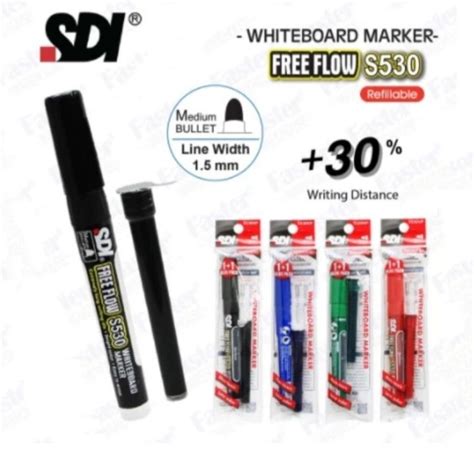 Spidol Whiteboard Sdi Buy Get Beli Bonus Refill Lazada