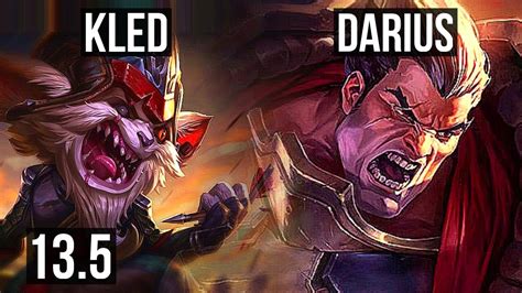 KLED Vs DARIUS TOP 6 Solo Kills 1 6M Mastery 1000 Games KR