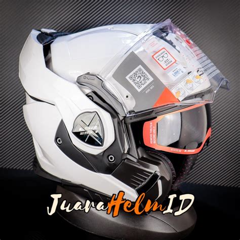 Jual LS2 HELM FF901 ADVANT X SOLID WHITE MODULAR ADVANTX FF 901