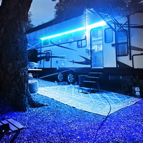 Rv Led Camper Awning Boat Trailer Light Set Wireless Remote Rgb Ft