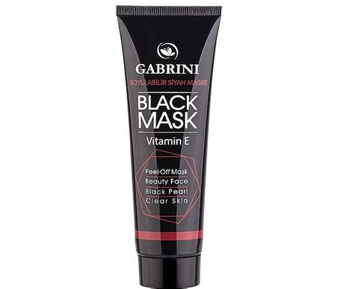 Masque à la vitamine E pour visage Gabrini Black Mask Makeup fr