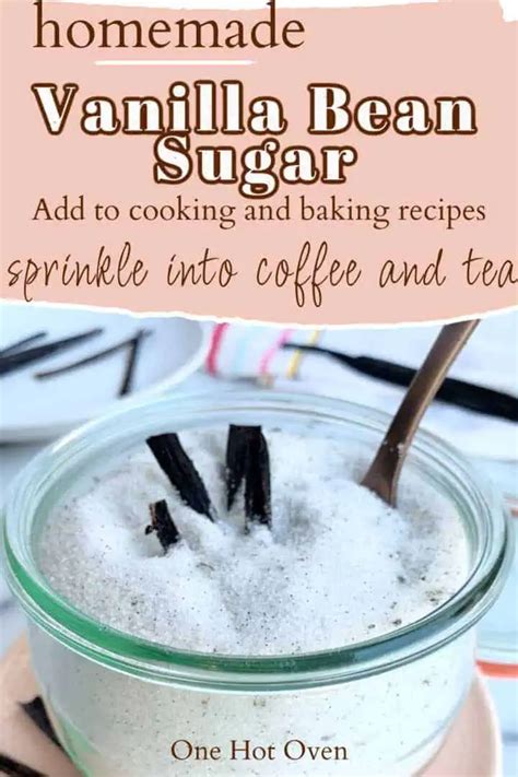 How To Make Homemade Vanilla Sugar One Hot Oven