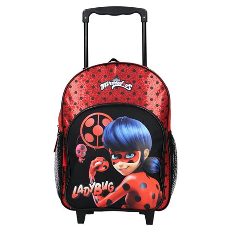 Sac à dos à roulettes Ladybug Miraculous Secret Identity 38 CM Haut de