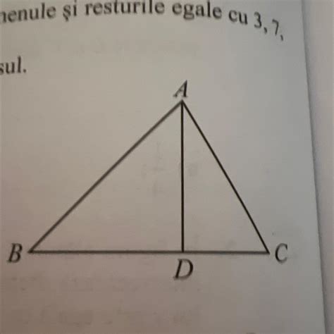 4 in figura aläturatà este reprezentat triunghiul ABC cu ABC 45