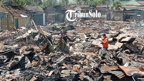 Kebakaran Pasar Slogohimo Polda Jateng Telusuri Kemungkinan Ada Unsur