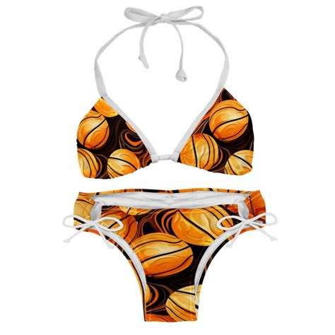 Basketball Chic One Piece Swimsuits Bikini Set Detachable Sponge