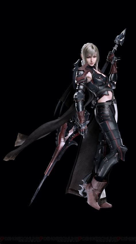 Safebooru 1girl 3d Aranea Highwind Armor Black Background Blonde Hair