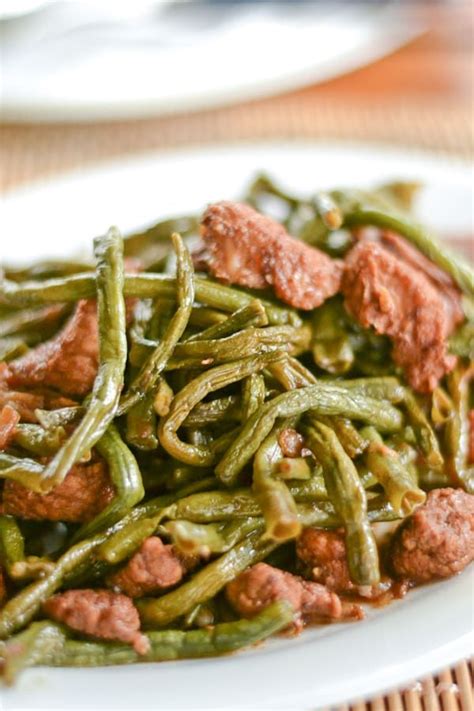 Adobong Sitaw Recipe Filipino String Beans Adobo