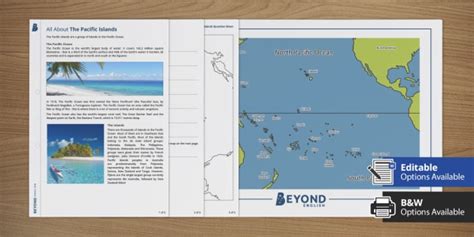 Pacific Islands Map Activity Beyond Secondary Geography