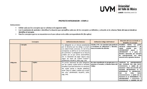 Proyecto Integrado Derecho Romano PROYECTO INTEGRADOR ETAPA 2