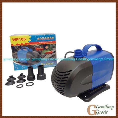 Jual Aquaman Wp 105 Mesin Air Aquarium Celup Pompa Celup Akuarium Type