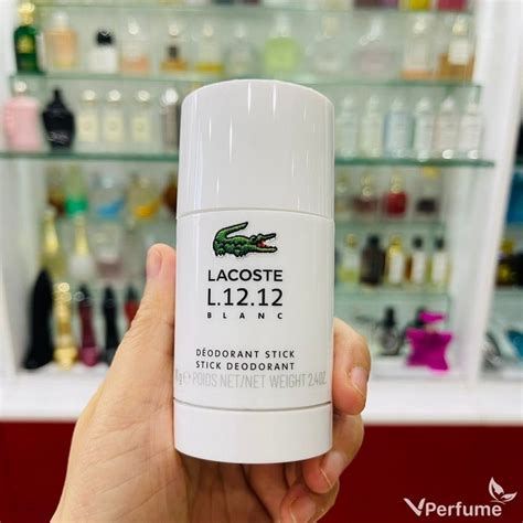 Lăn Khử Mùi Nam Lacoste Eau de L 12 12 White Cao Cấp Chính Hãng