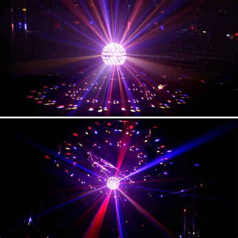 RGB Strobe Lamp DJ Rotating Ball Led Laser Stage Lights KTV Disco Club