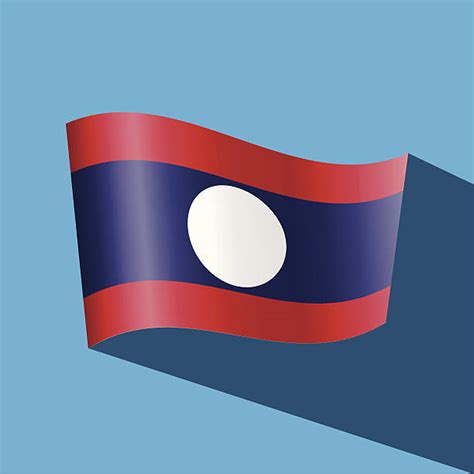 Lao Flag stock vectors - iStock