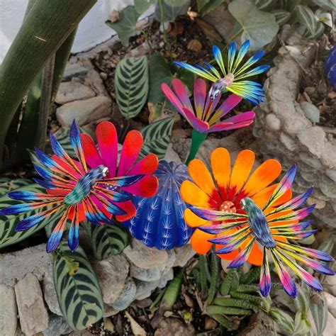 Customizable Hummingbird Alebrije Statue Hand Carved Wooden Mexican