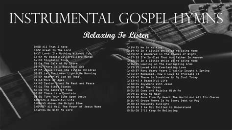 Instrumental Gospel Hymns Relaxing To Listen Lifebreakthrough Youtube