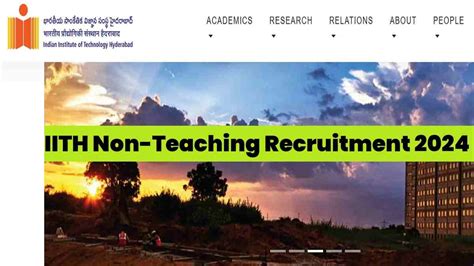 Iit Hyderabad Recruitment For Non Teaching Posts Check