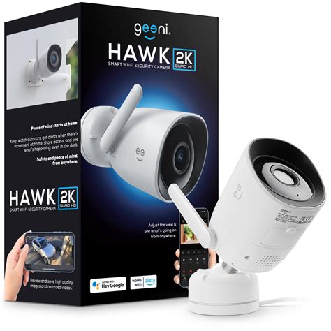 Geeni Hawk HD 2K Outdoor Security Camera IP66 Weatherproof WiFi