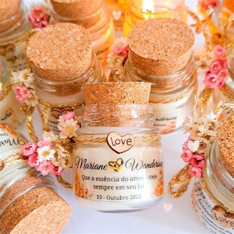 Lembrancinha Velas Aromáticas para Casamento Elo7