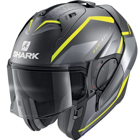 Shark Evo Es Yari Mat Modular Helmet Yellow He9804eays Modular Helmets