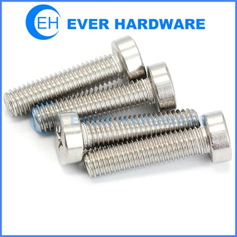 Metric Fillister Head Machine Screws Slotted Brass Cheese Plain Finish