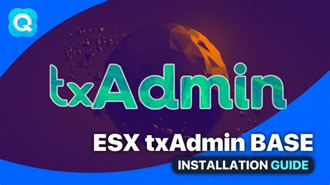 Txadmin How To Install Esx Base Youtube