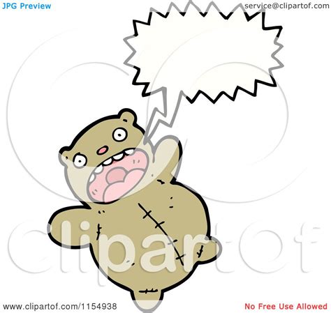 Cartoon of a Talking Teddy Bear - Royalty Free Vector Illustration by ...