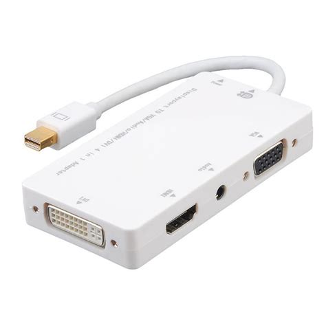 Alfais 4474 Mini displayport To Hdmi Dvi Vga 3 5mm Kulaklık Çıkışı