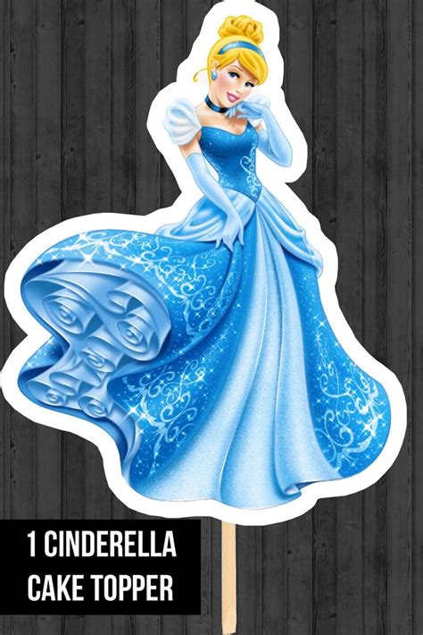 Cinderella Theme Cake Toppers