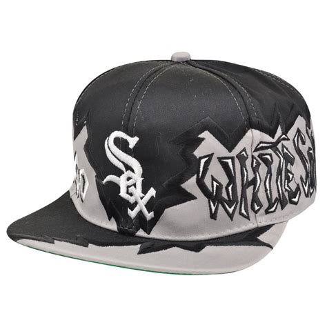 MLB Chicago White Sox Vintage Old School Snapback Flat Bill Hat Cap ...