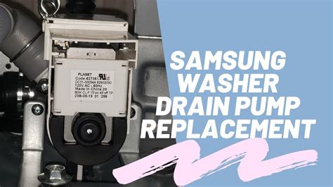 Samsung Washer Drain Pump Replacement Easy Step By Step Method Part 1 Drain Pump Removal