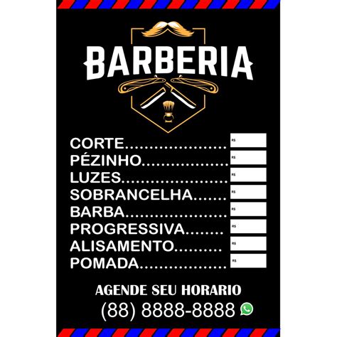 Tabela De Preço Ideias Para Barbearias Barbearias Retro Logo De